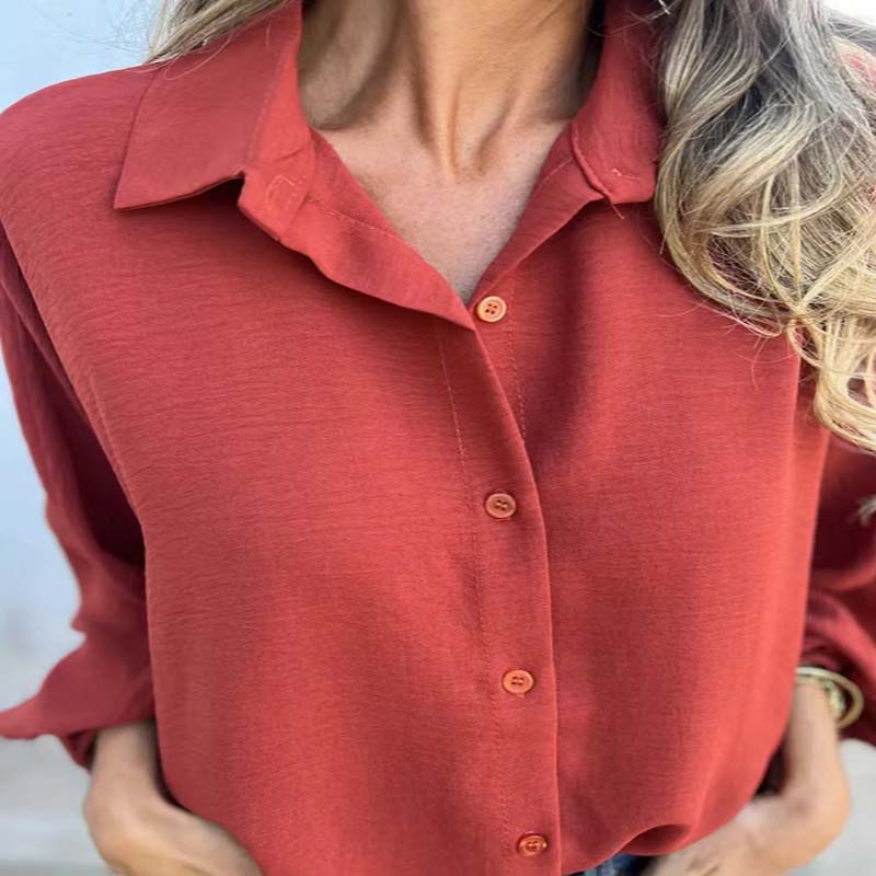 Blusa larga con botones